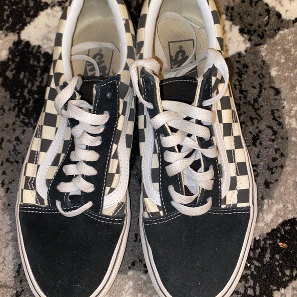 Vans Shoes - Black and white checkerboard vans